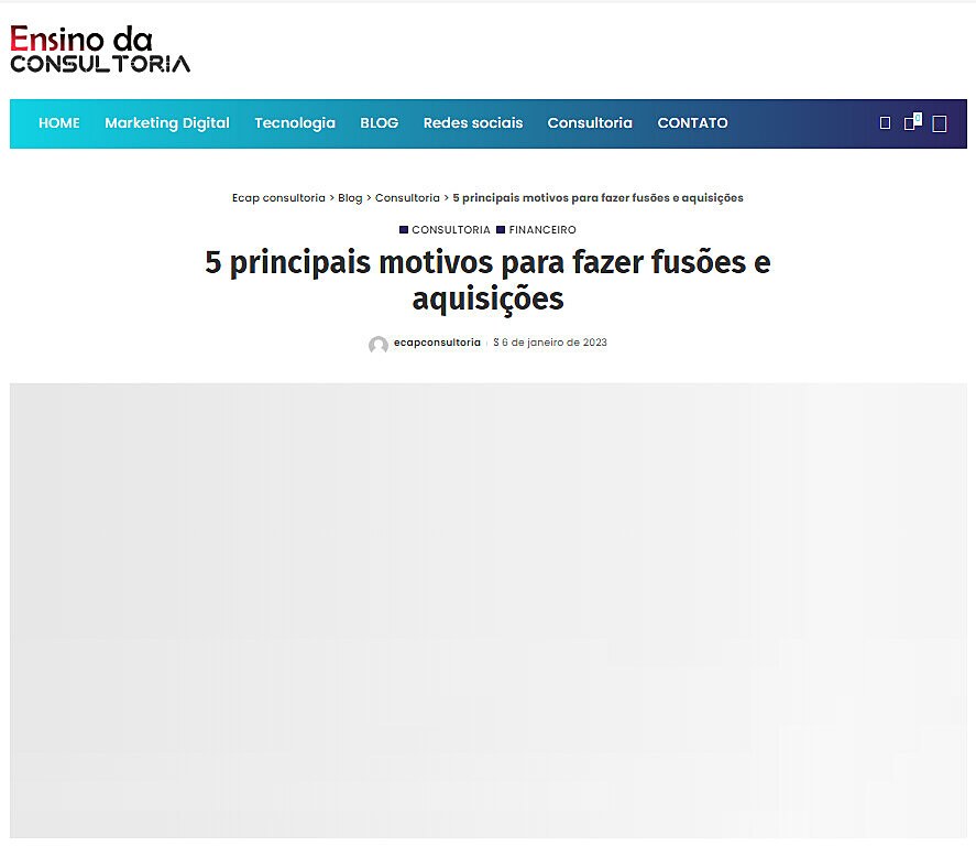 ​​5 principais motivos para fazer fuses e aquisies